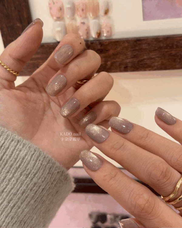 冷薰貓眼玻璃珠 Clear lavender cat eyes glass beads